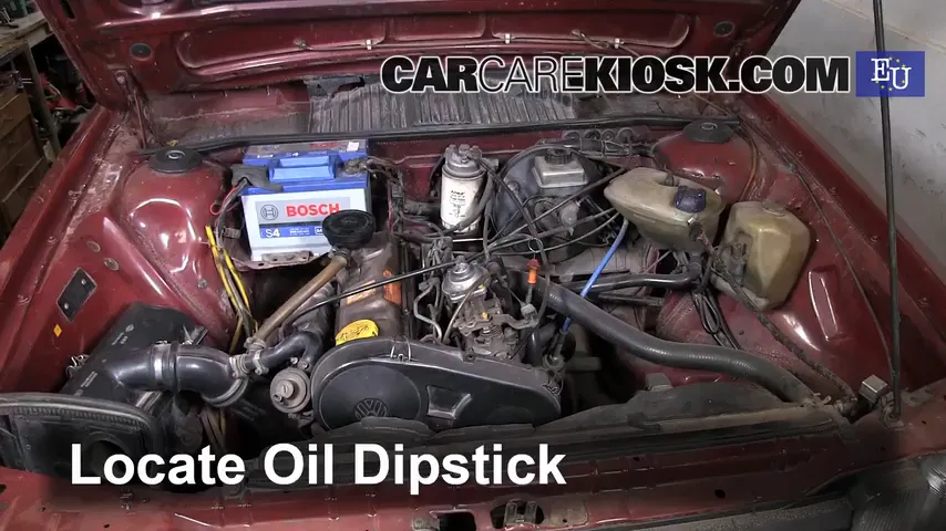 1985 Volkswagen Passat C Estate 1.6L 4 Cyl. Diesel Huile Vérifier le niveau de l'huile